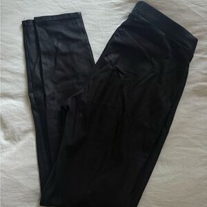 Black Faux Leather Leggings